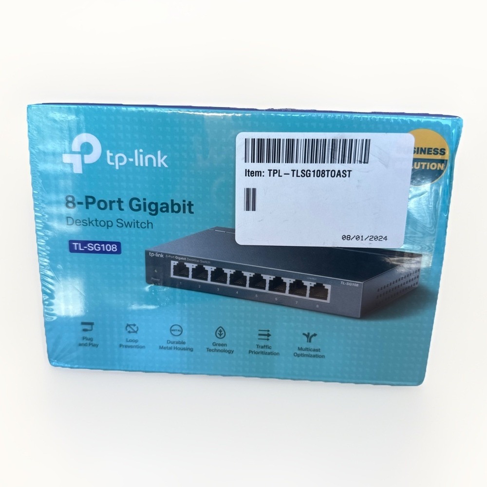 TP-LINK TL-SG108 8-Port Gigabit Ethernet Easy Smart PoE+ Switch TOAST POS SYSTEM